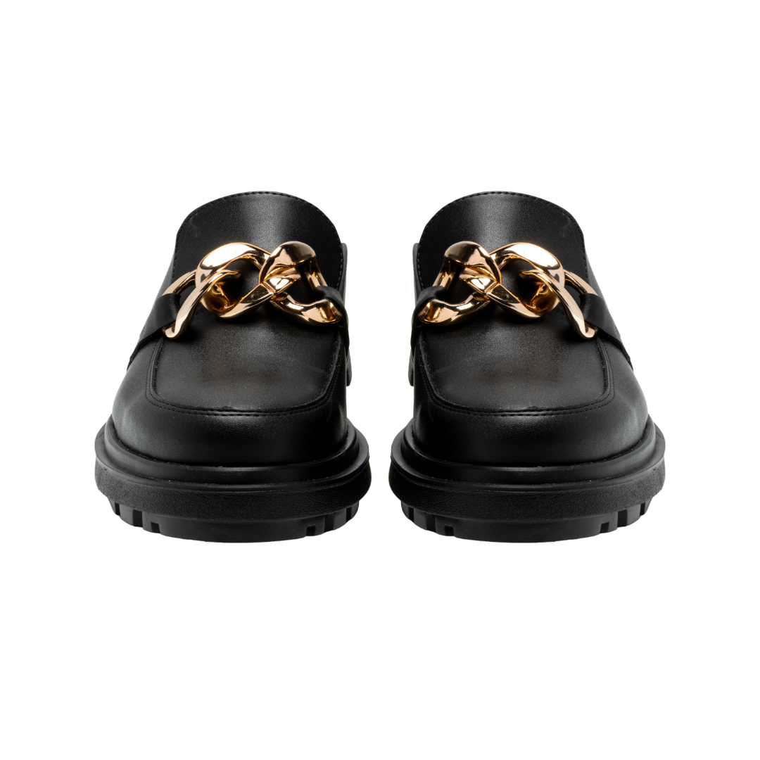 MULE CIBELES NEGRO/ORO