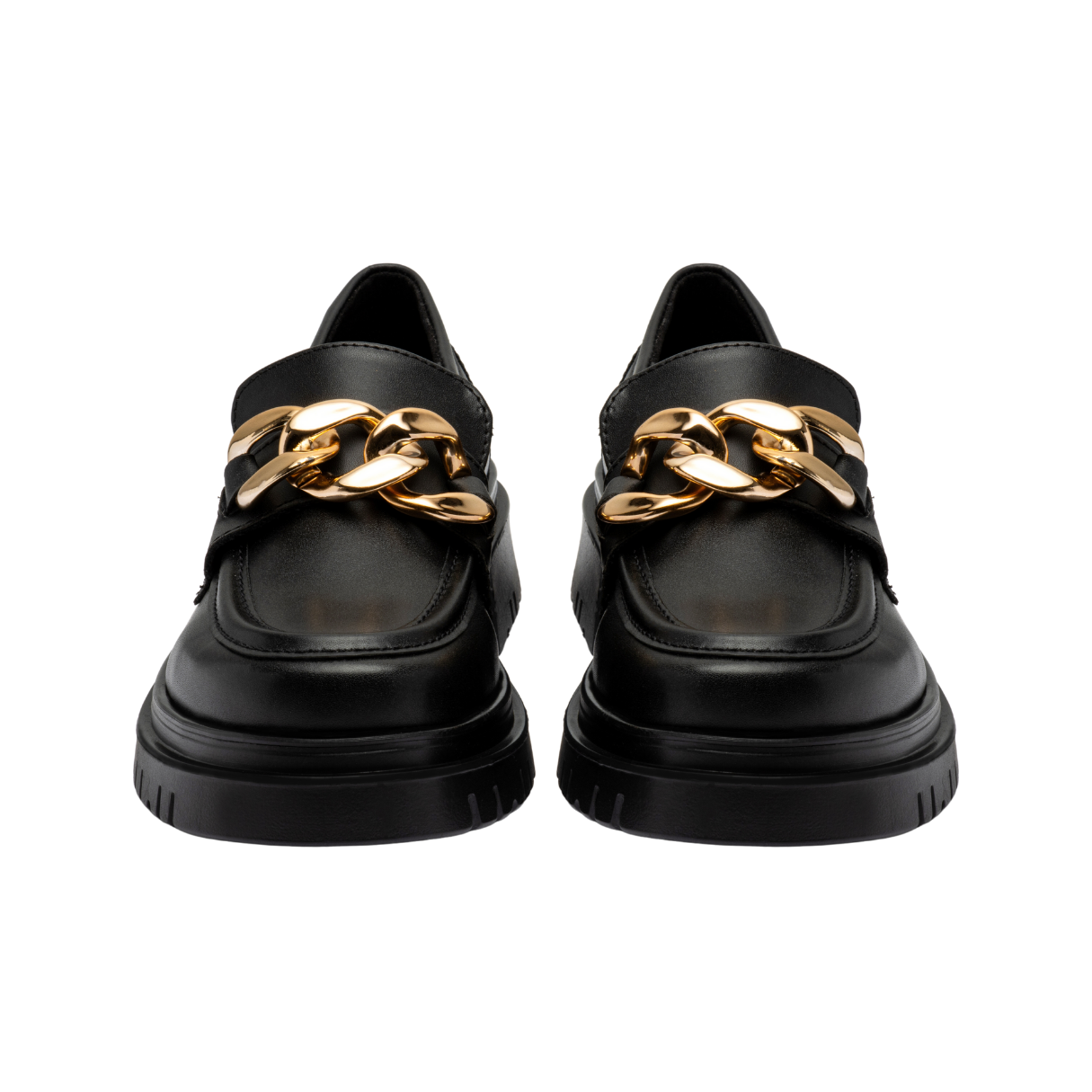 MOCASÍN MEDUSA NEGRO/ORO